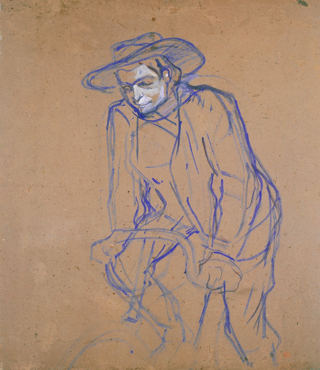 Aristide Bruant på sykkel, 1896 av Henri de Toulouse Lautrec