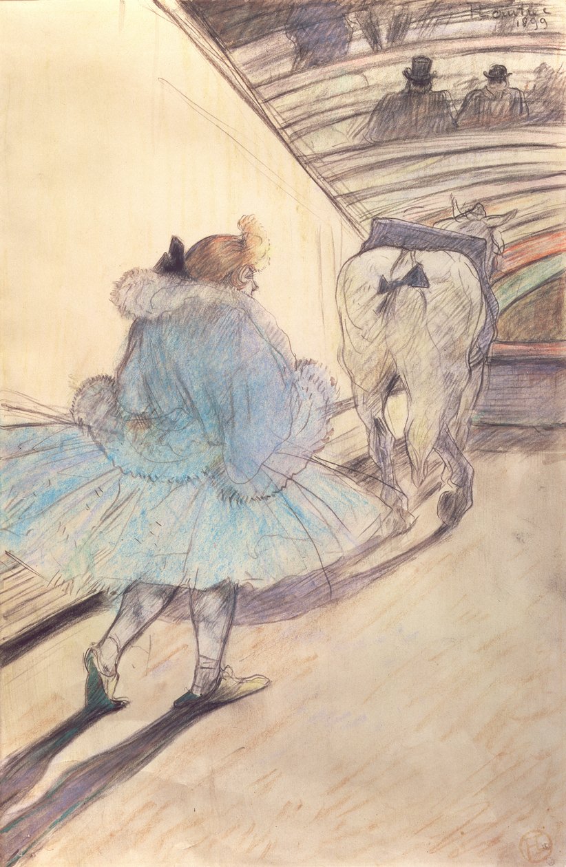 At the Circus, Entering the Ring (pastell på papir) av Henri de Toulouse Lautrec