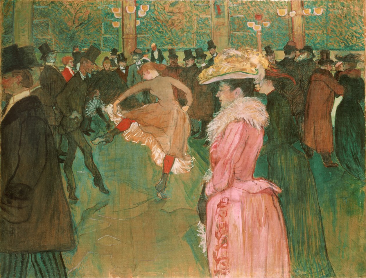 På Moulin Rouge- The Dance av Henri de Toulouse Lautrec