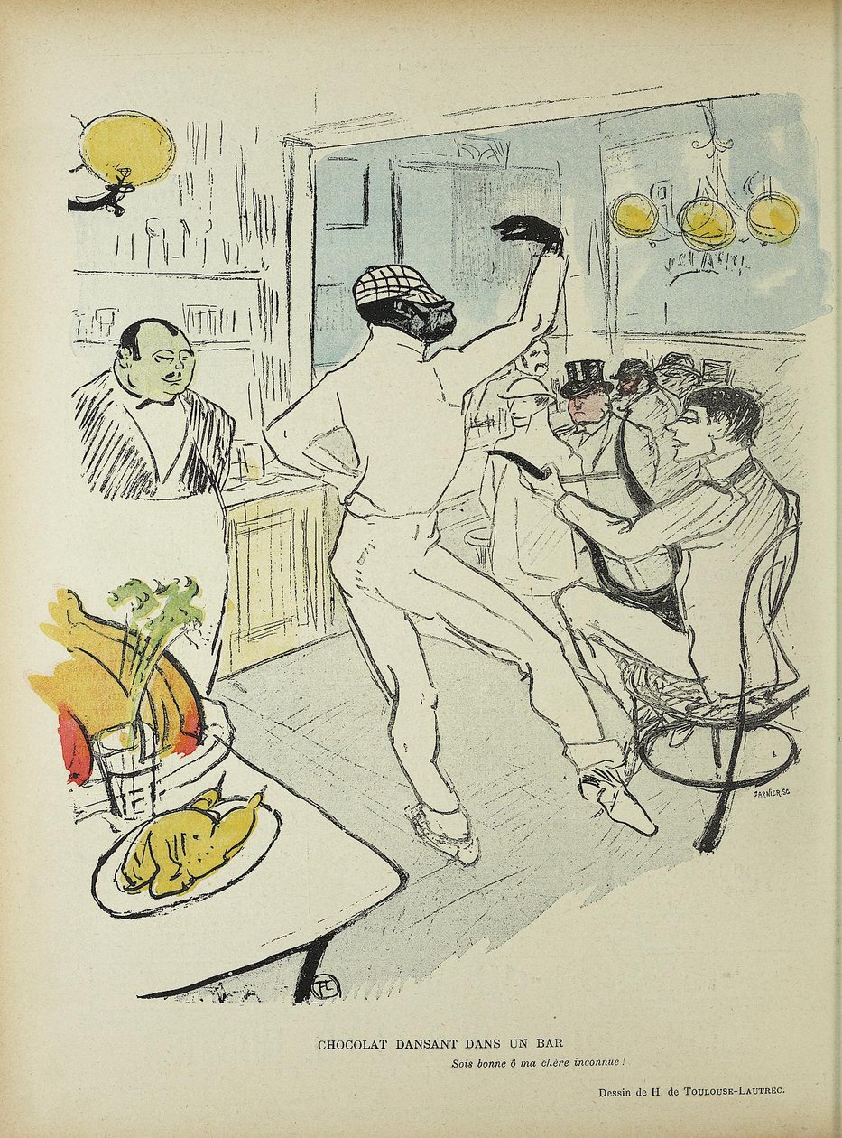 Sjokolade som danser i en bar av Henri de Toulouse Lautrec