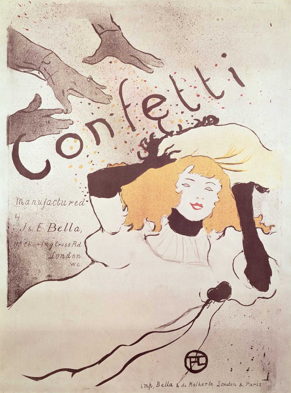 Confetti, 1893 (se også 84459) av Henri de Toulouse Lautrec
