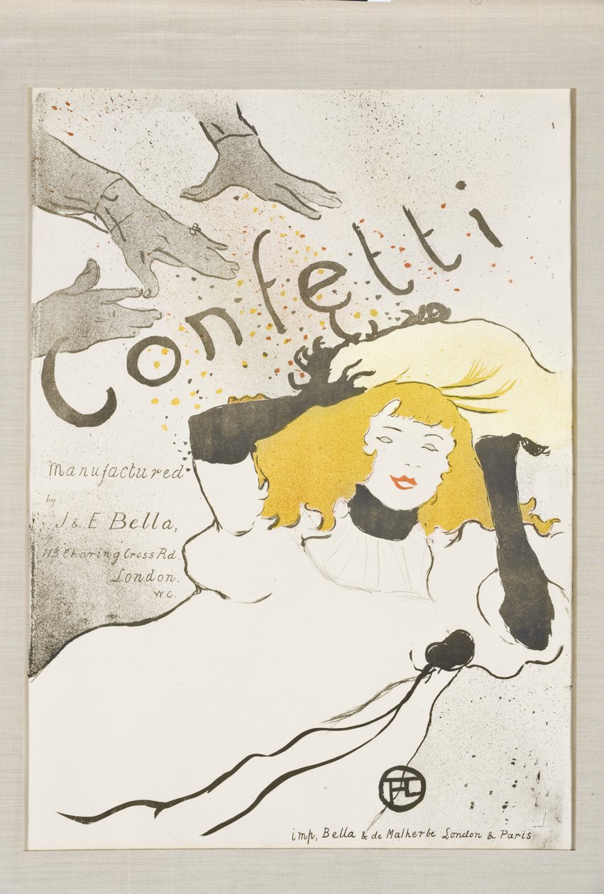 Konfetti, 1894 av Henri de Toulouse Lautrec