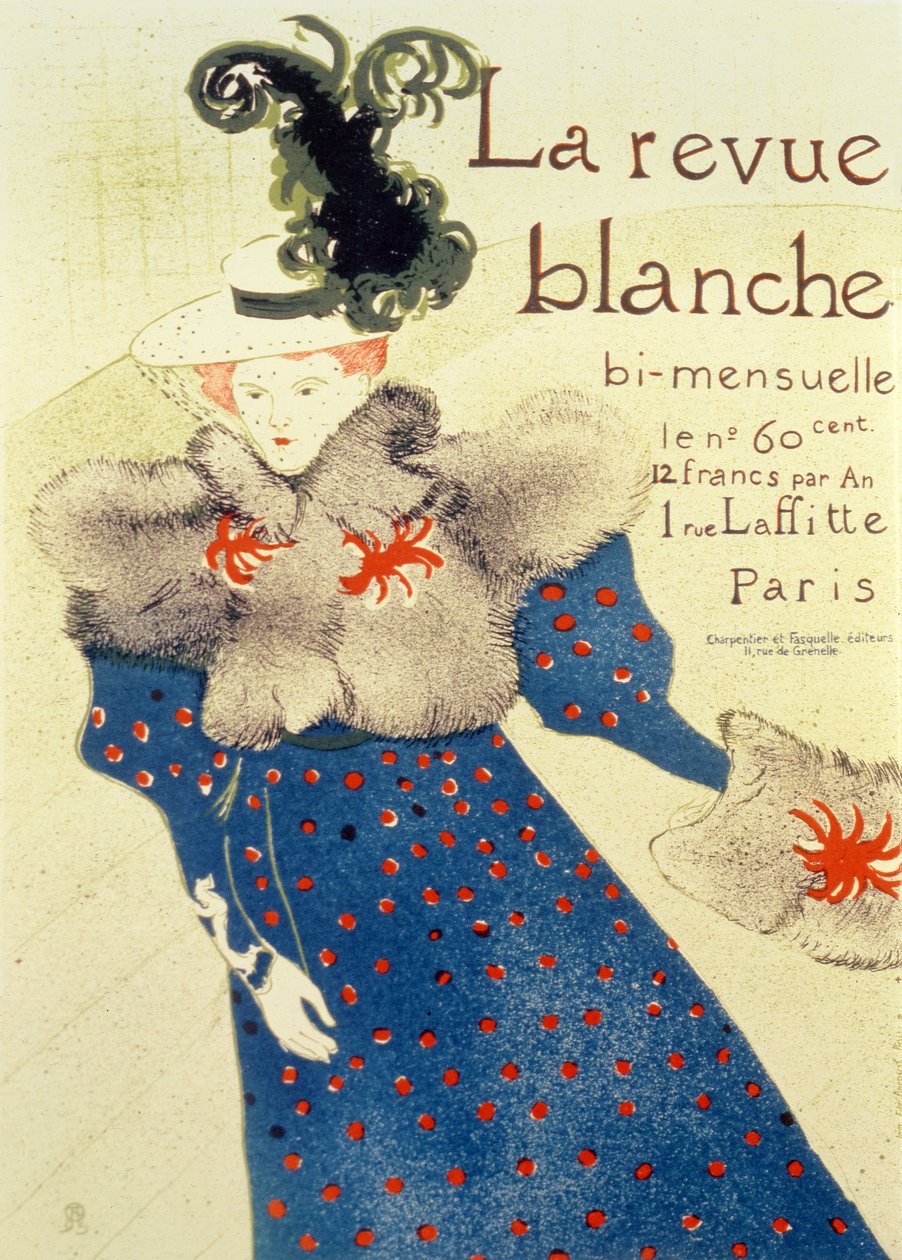 Forside av La Revue Blanche, 1895 av Henri de Toulouse Lautrec