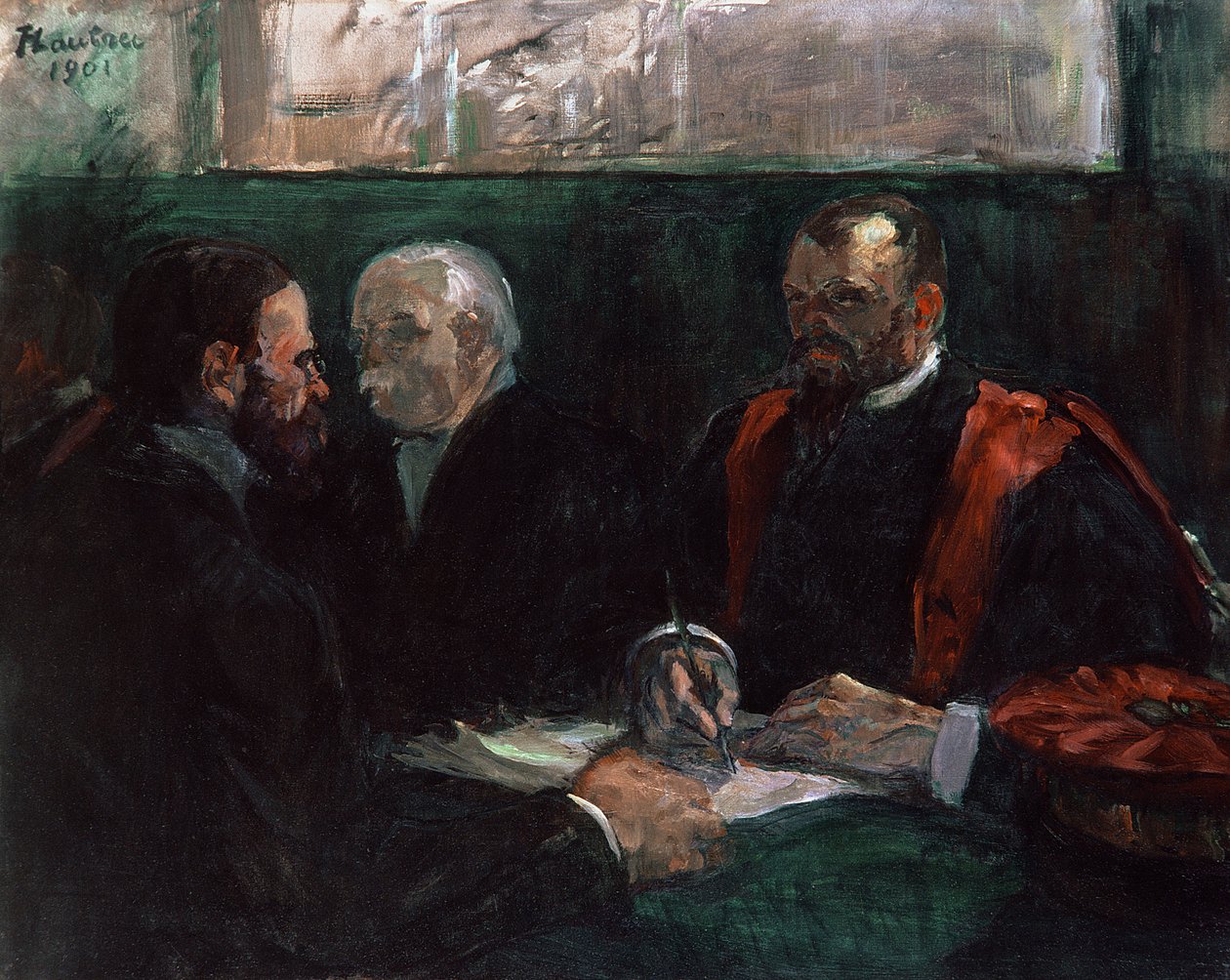 Eksamen ved Det medisinske fakultet, 1901 av Henri de Toulouse Lautrec