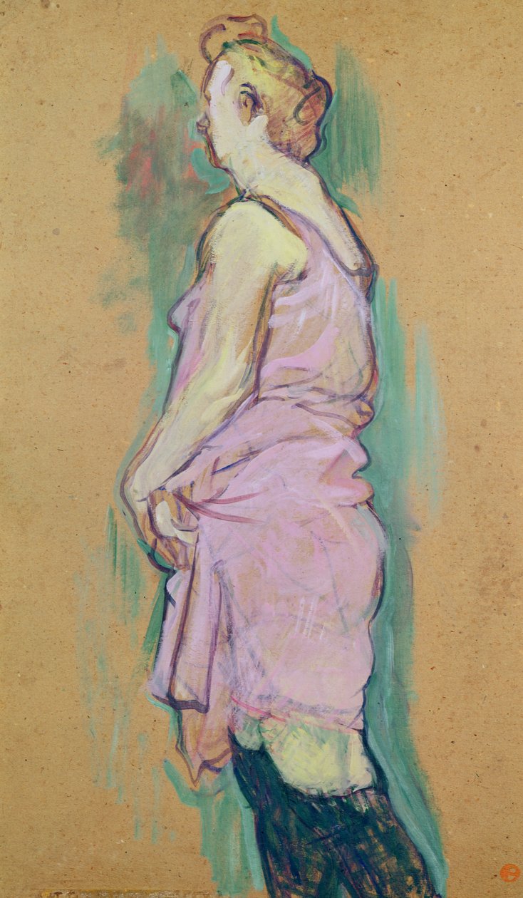 Blond hushjelp, en studie for maleriet 