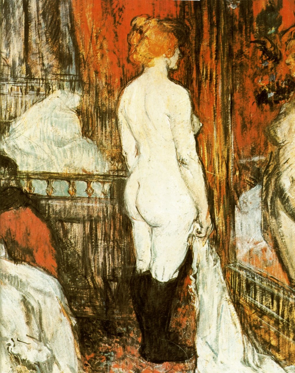 Naken kvinne foran speilet av Henri de Toulouse Lautrec