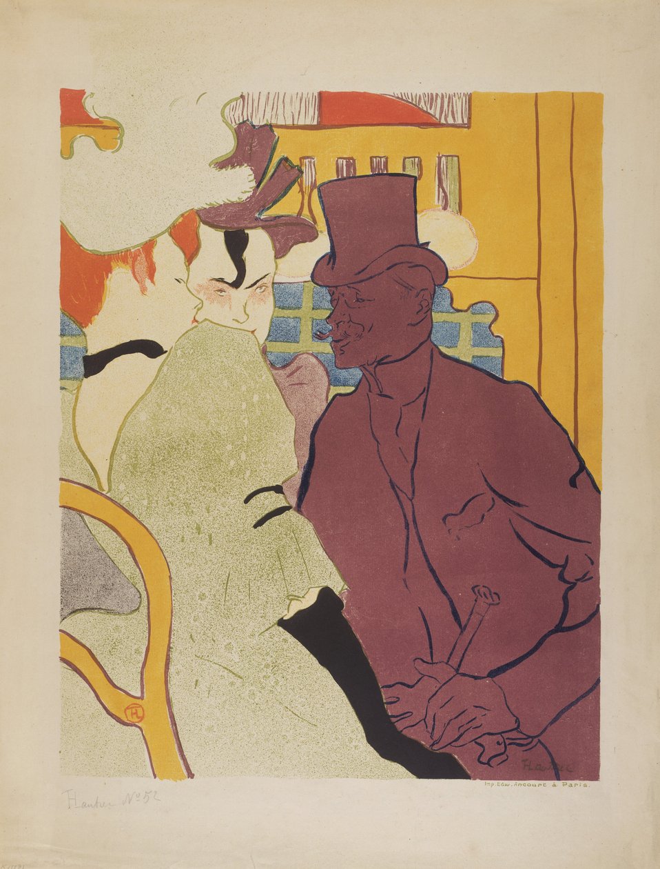 Flirt (En engelskmann ved Moulin Rouge) av Henri de Toulouse Lautrec