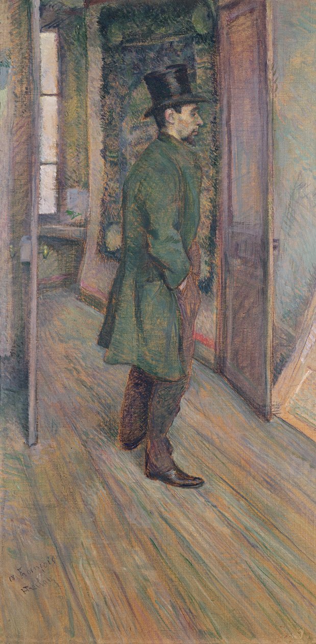 Francois Gauzy (1861-1933) (pastell på papir) av Henri de Toulouse Lautrec