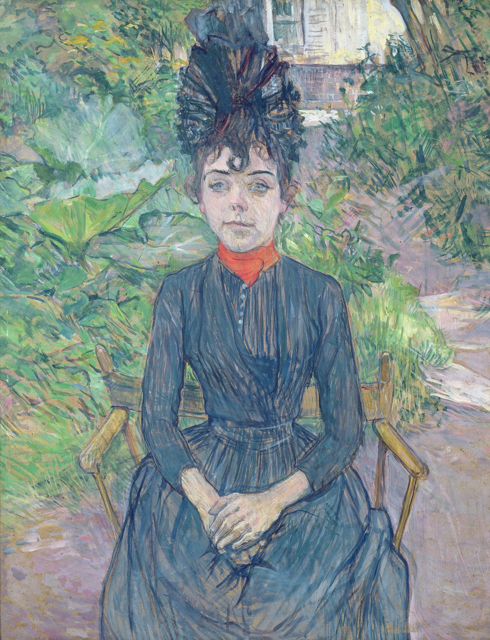 Justine Dieuhl, ca. 1891 (olje på kort) av Henri de Toulouse Lautrec