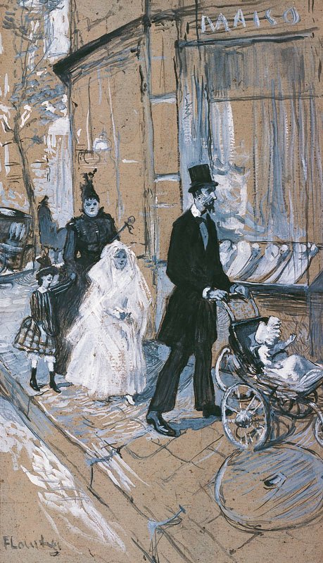 Den første nattverden av Henri de Toulouse Lautrec