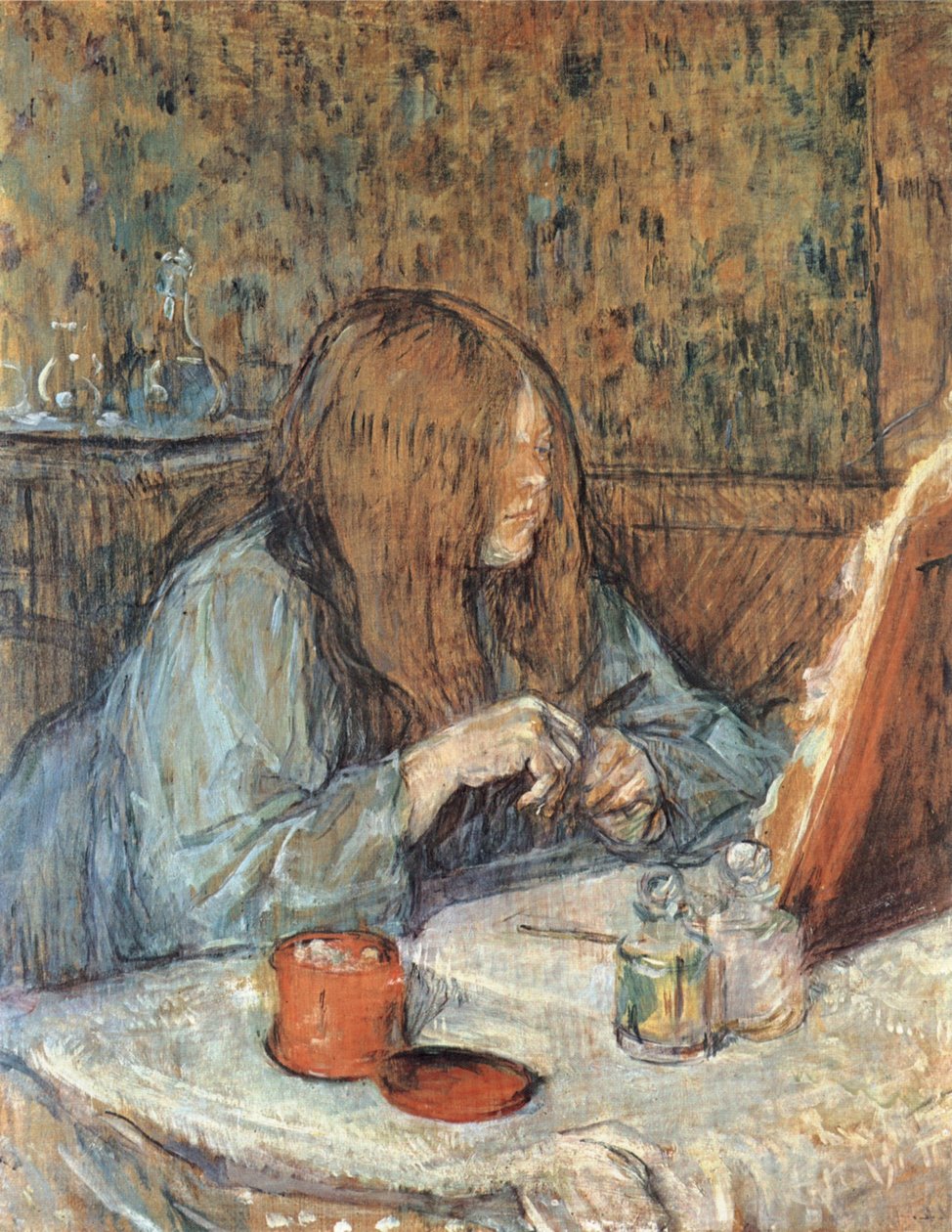 Madame Poupoule bei der Toilette av Henri de Toulouse Lautrec