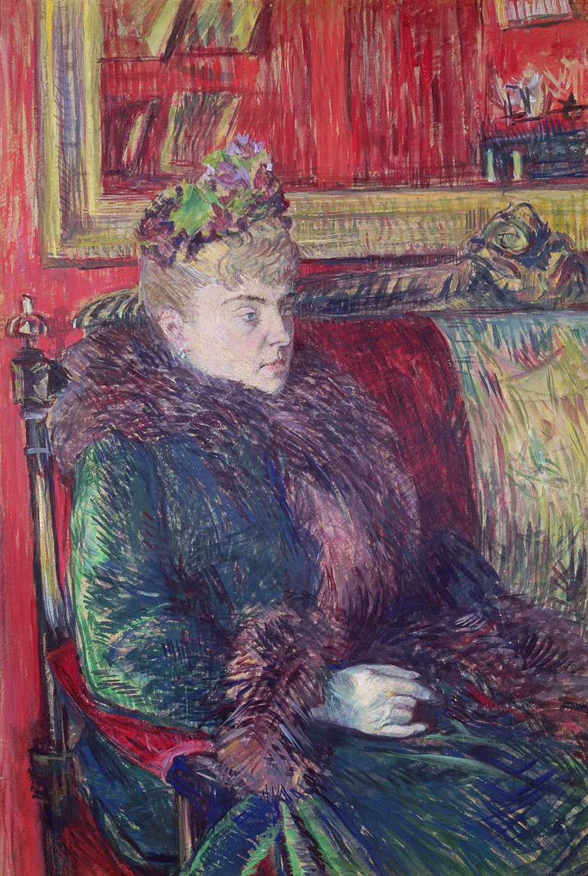Madame de Gortzikoff, 1893 av Henri de Toulouse Lautrec