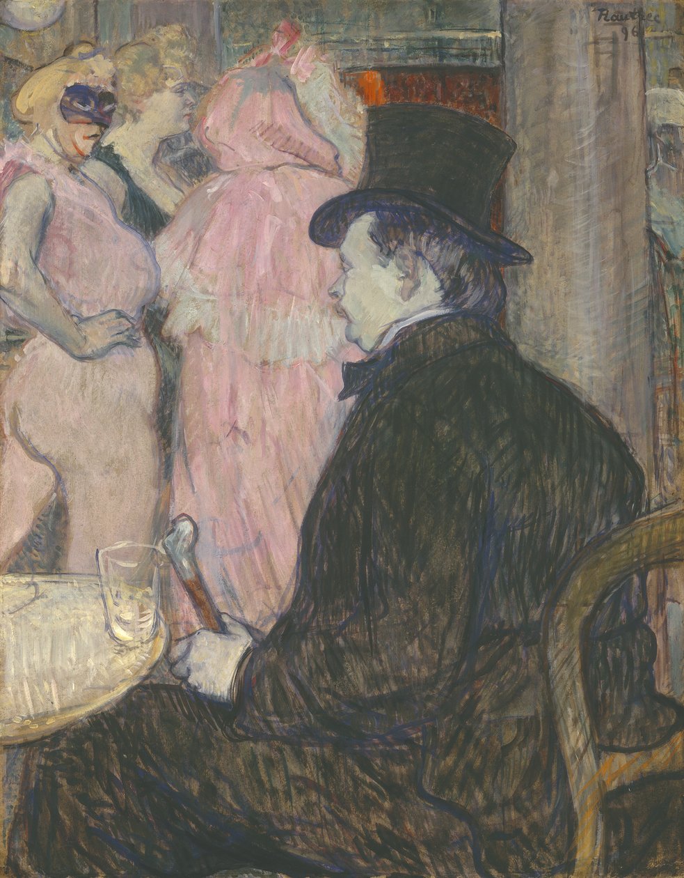 Maxime Dethomas, 1896 (olje på papp) av Henri de Toulouse Lautrec