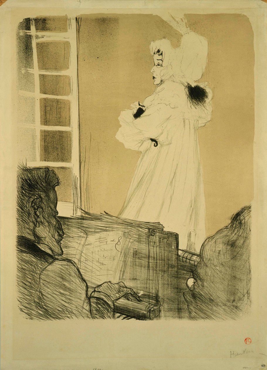 Miss May Belfort (delstat I) av Henri de Toulouse Lautrec