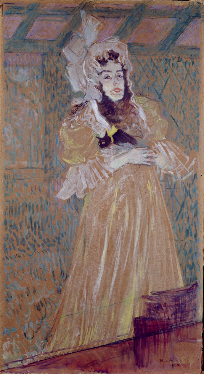 Frøken May Belfort, 1895 av Henri de Toulouse Lautrec