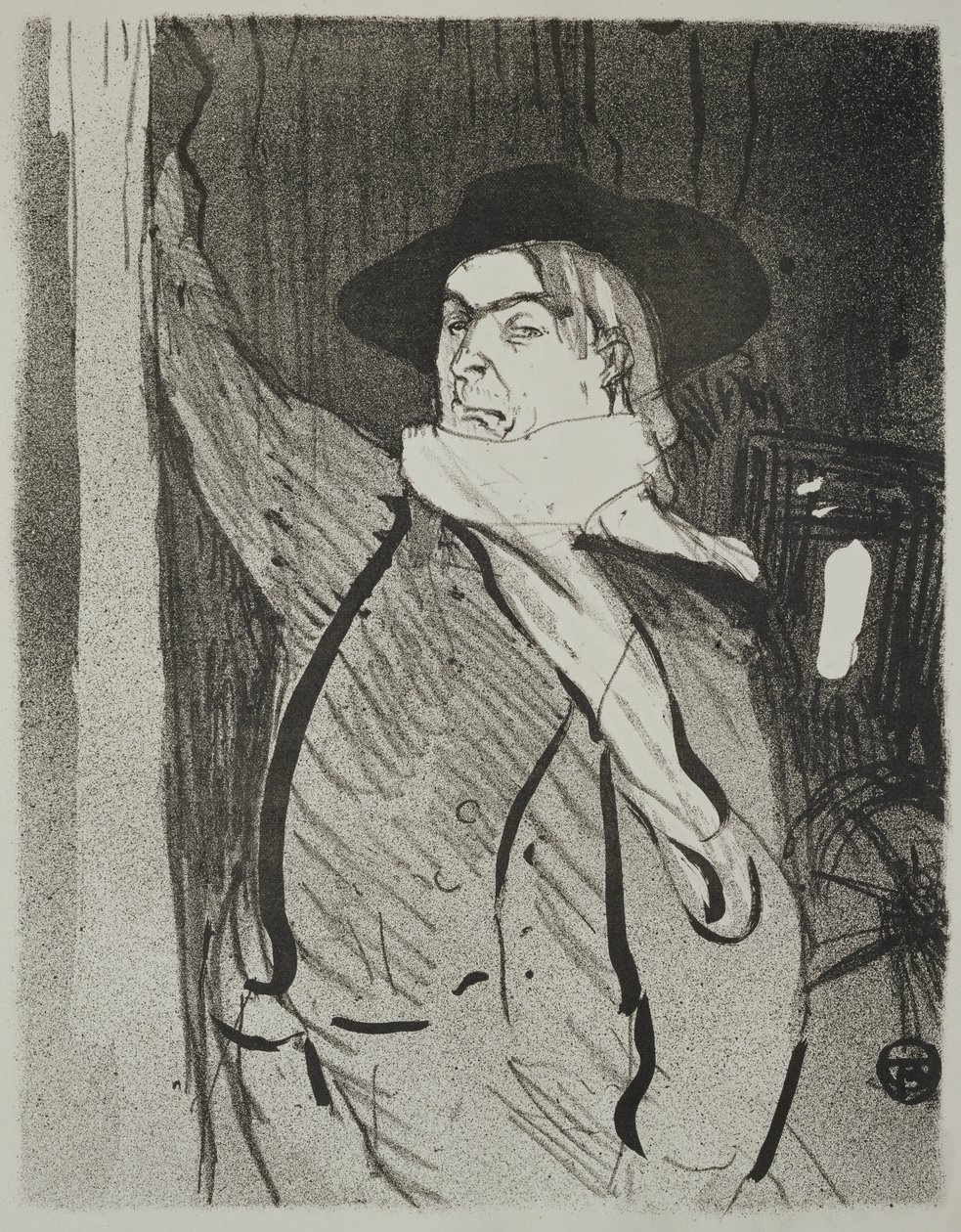 Portrett av Aristide Bruant (ca. 1895-1900) av Henri de Toulouse Lautrec