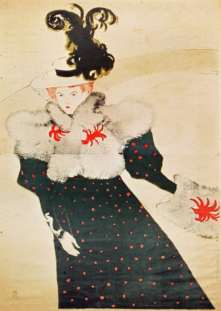 Plakatannonsering 'La Revue Blanche', 1895 (se også 4636) av Henri de Toulouse Lautrec