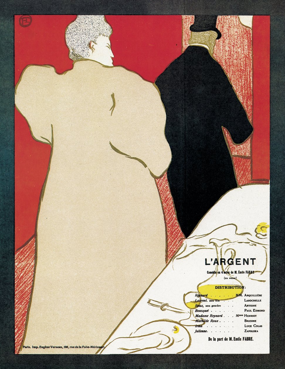 Plakat som reklamerer for stykket 