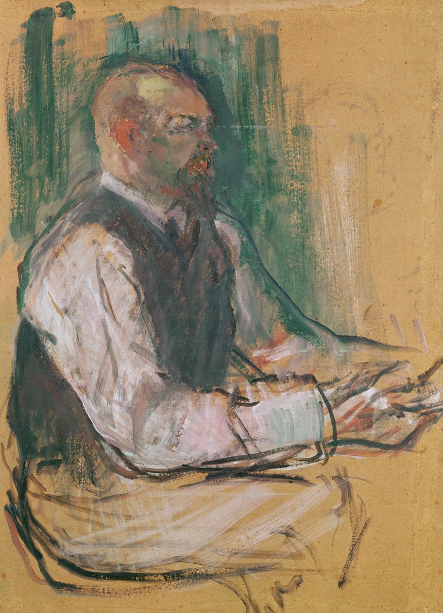 Professor Robert Wurz (1858-1919) 1901 (olje på kort) av Henri de Toulouse Lautrec