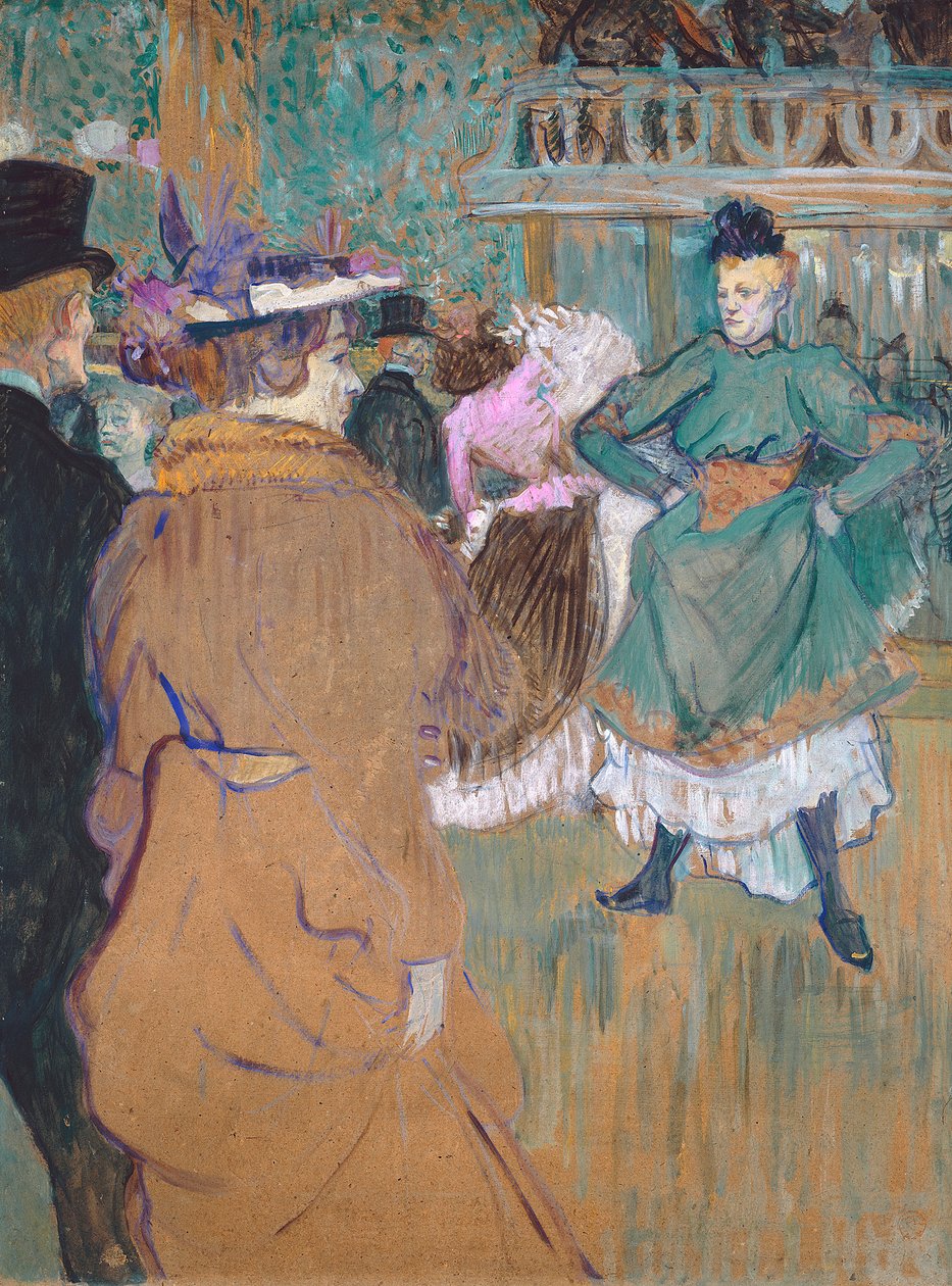 Quadrille ved Moulin Rouge, 1892 (olje på papp) av Henri de Toulouse Lautrec