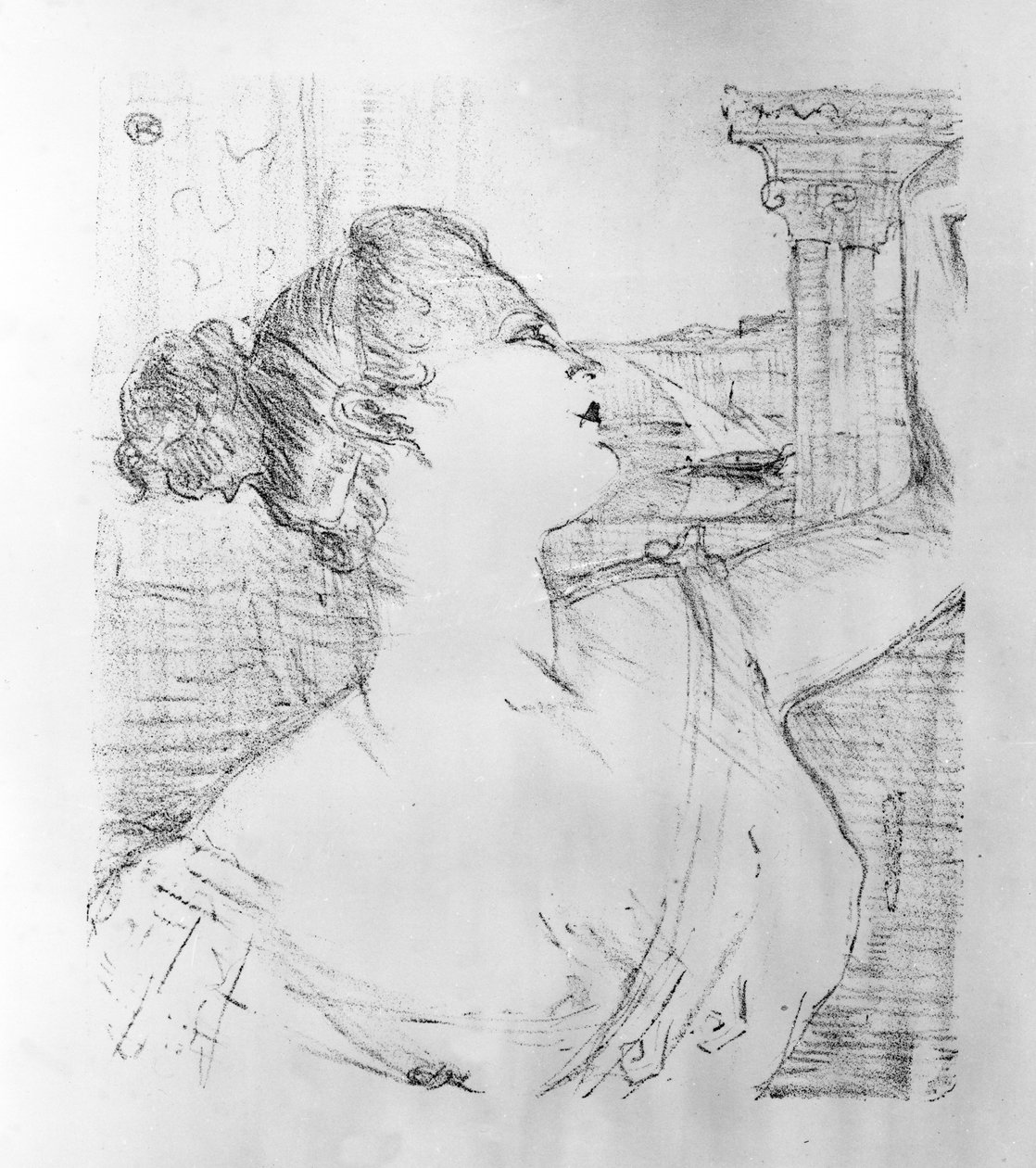 Sibyl Sanderson, 1898 av Henri de Toulouse Lautrec
