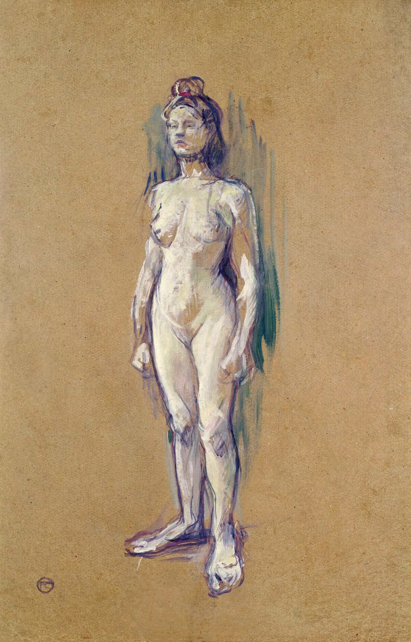 Stående naken kvinne av Henri de Toulouse Lautrec