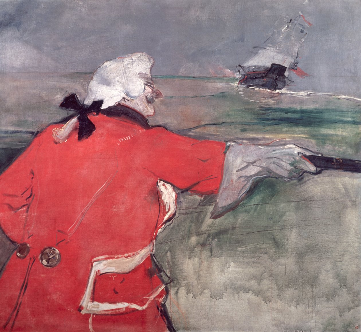 Admiralen Viaud, eller Paul Viaud i en admirals kostyme, 1901 av Henri de Toulouse Lautrec