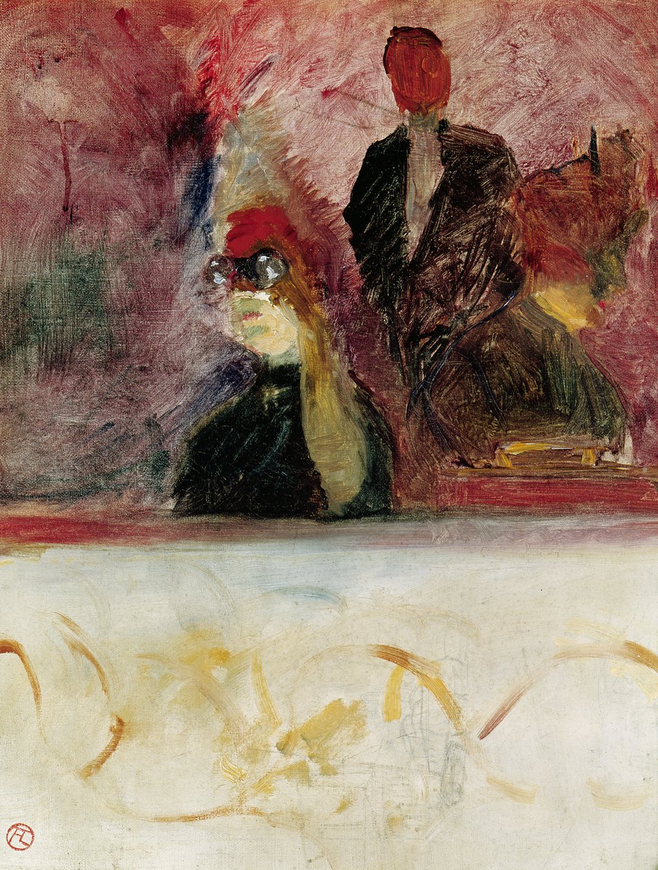 Boksen på Mascaron Dore, 1893 av Henri de Toulouse Lautrec