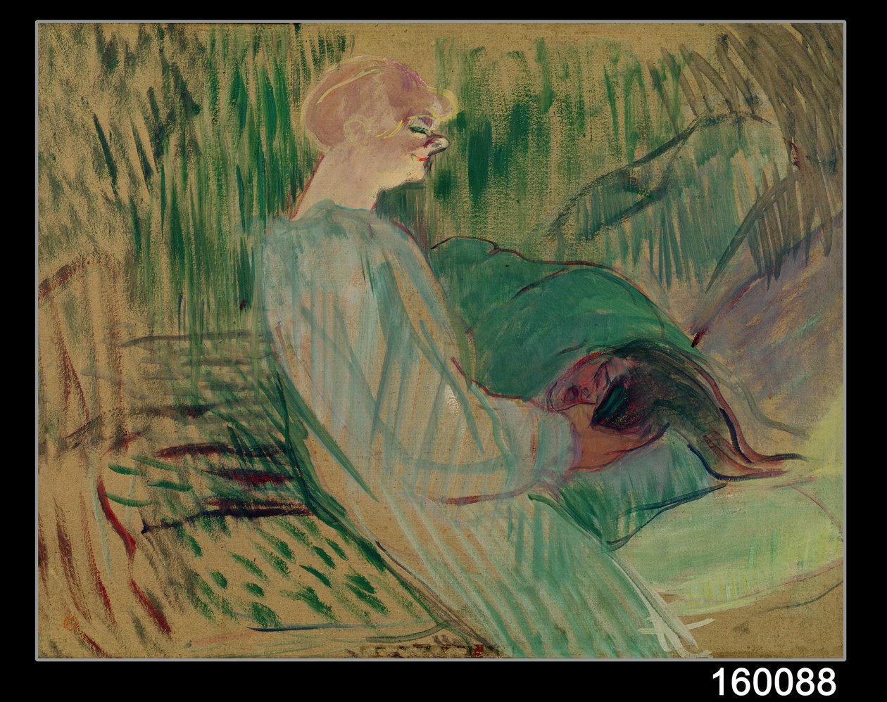The Divan, Rolande, 1894 (olje på papp) av Henri de Toulouse Lautrec