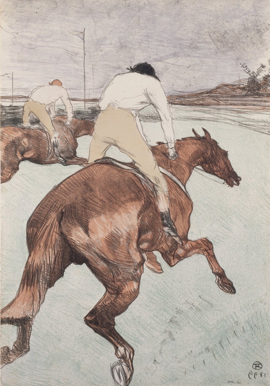 The Jockey av Henri de Toulouse Lautrec