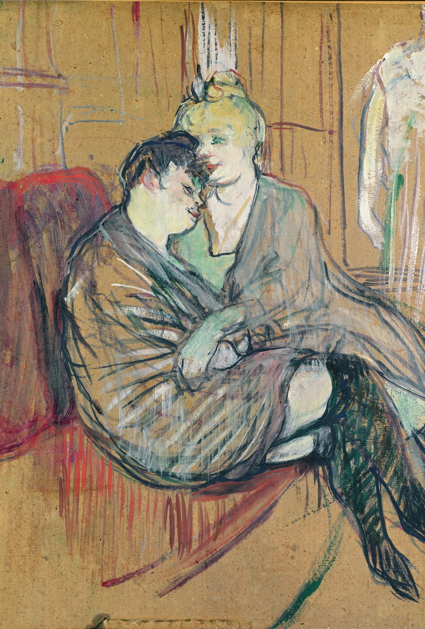 The Two Friends, 1894 (olje på kort) av Henri de Toulouse Lautrec