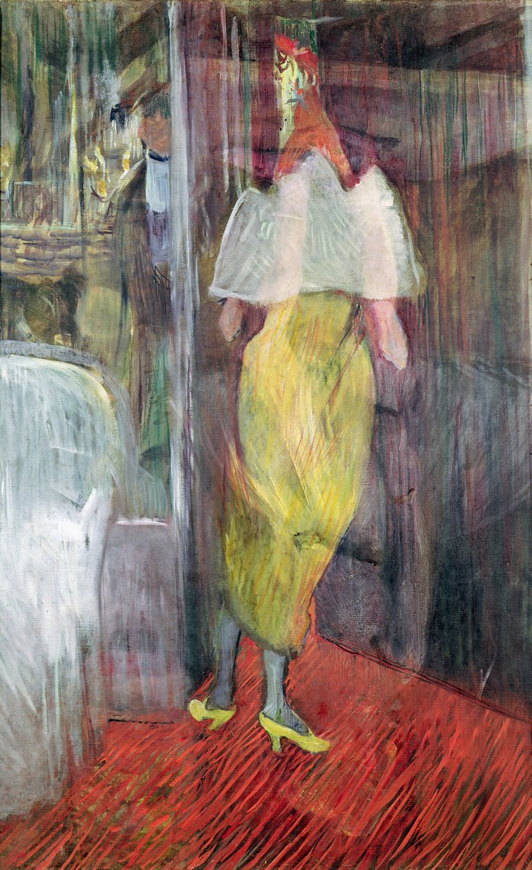 Kvinne går inn i en boks på teatret, 1894 av Henri de Toulouse Lautrec