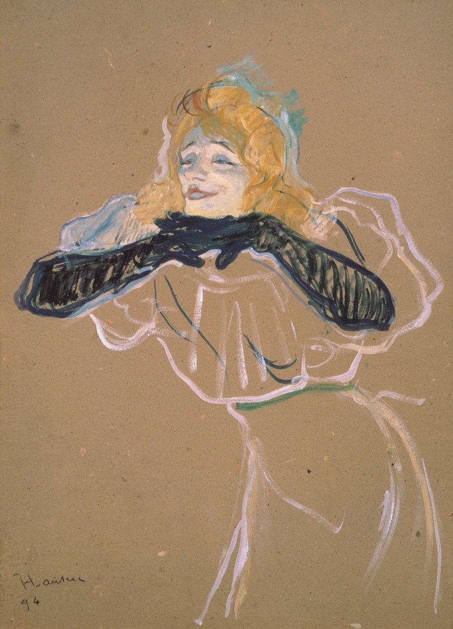 Yvette Guilbert (1867-1944) synger 