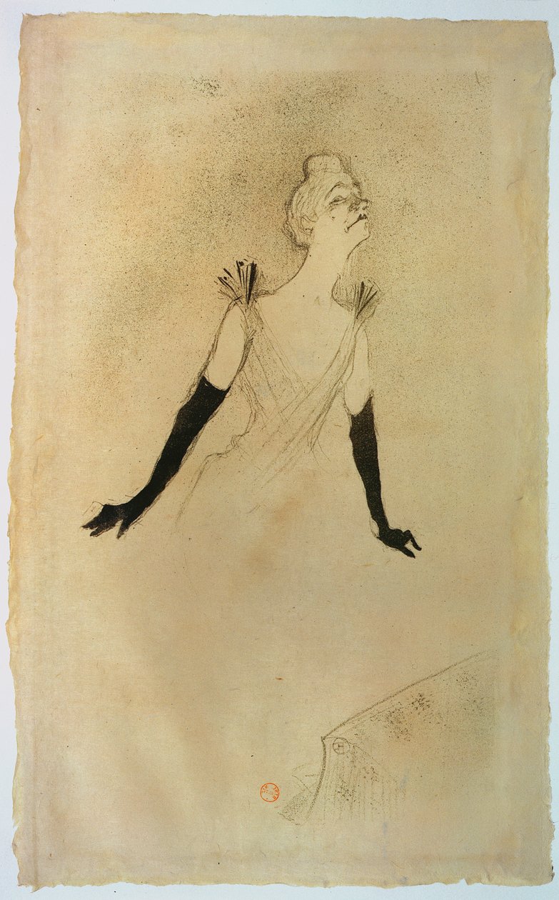 Yvette Guilbert, 1894 av Henri de Toulouse Lautrec