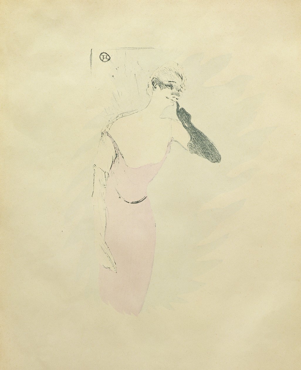 Yvette Guilbert, ca. 1894 av Henri de Toulouse Lautrec