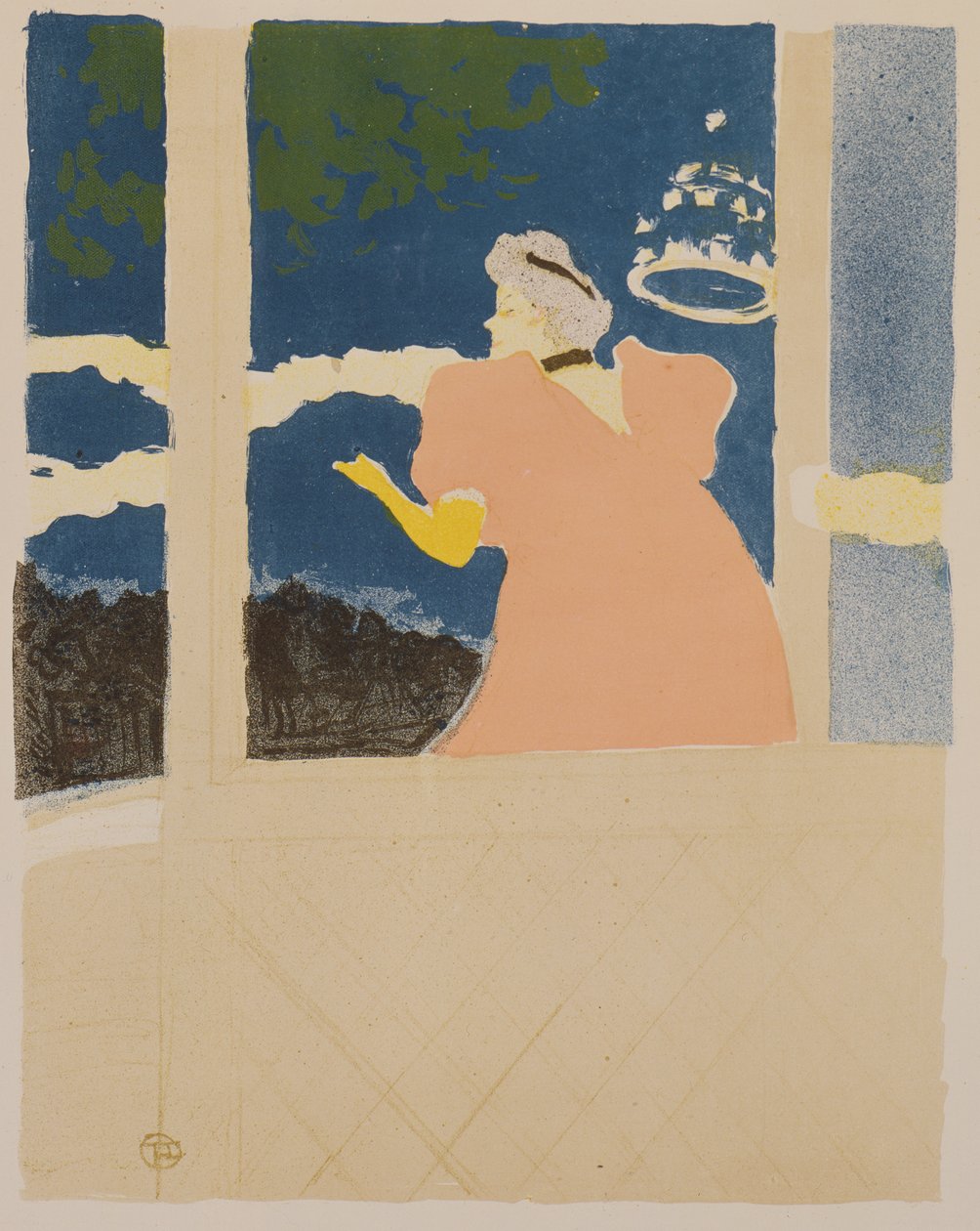 På Ambassador Theatre, ca. 1894 (litografi) av Henri de Toulouse Lautrec