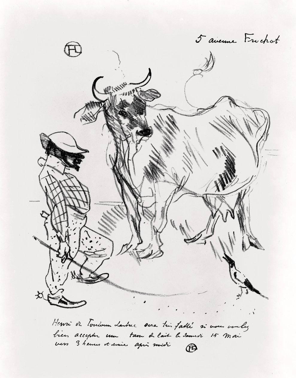Invitasjon til en kopp melk, 1897 av Henri de Toulouse Lautrec