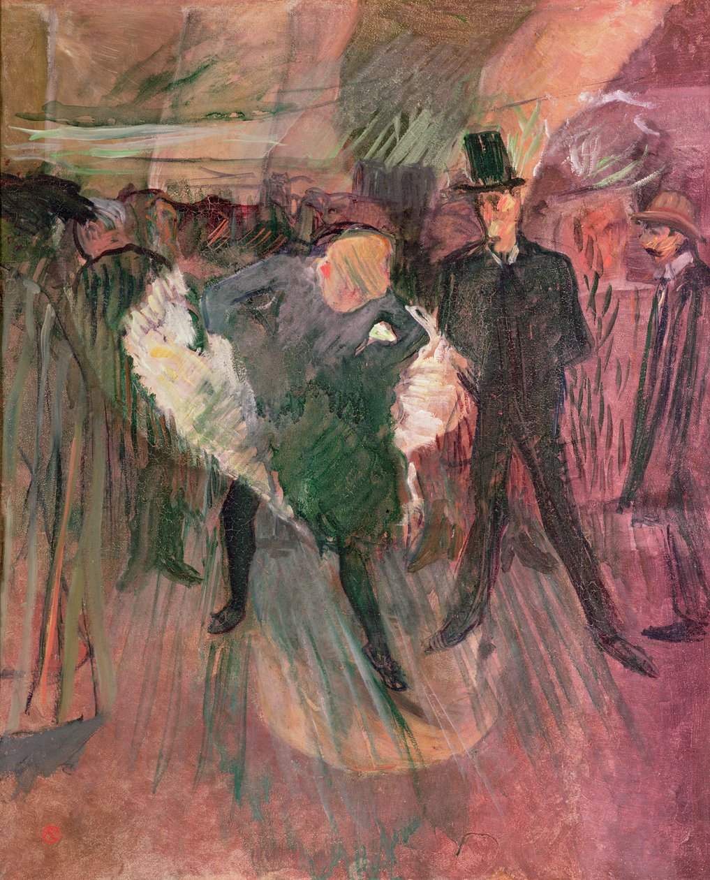 La Goulue og Valentin le Desosse av Henri de Toulouse Lautrec