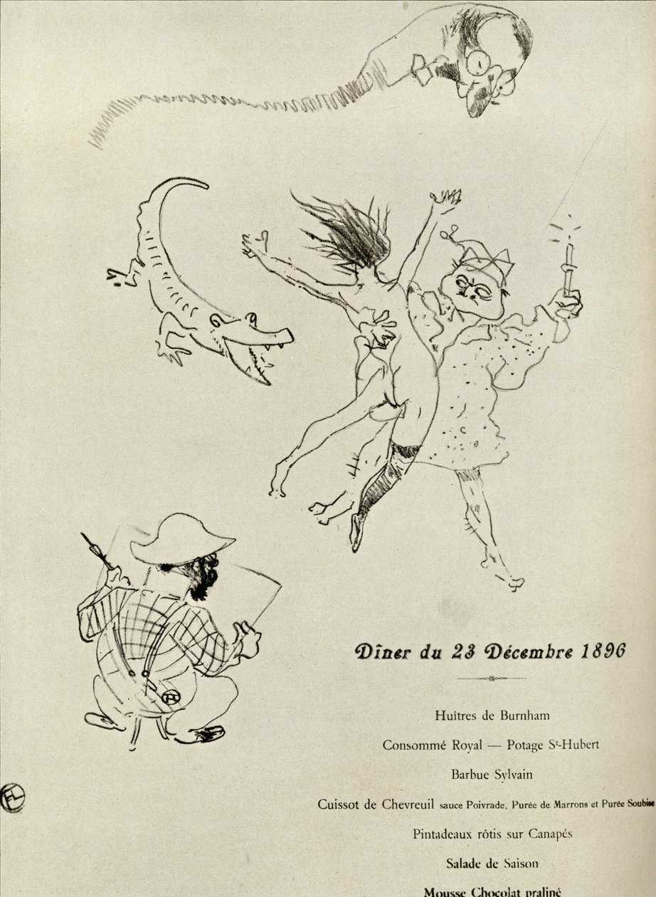 Meny fra Le Crocodile, 1896, fra 