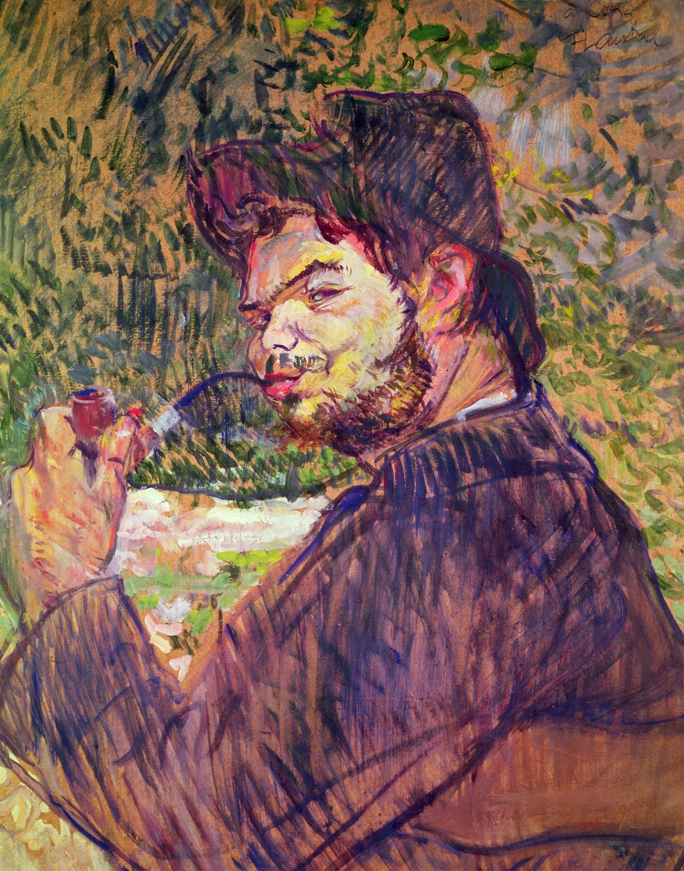 Portrett av Cipa Godebski, 1896 (olje på papp) av Henri de Toulouse Lautrec