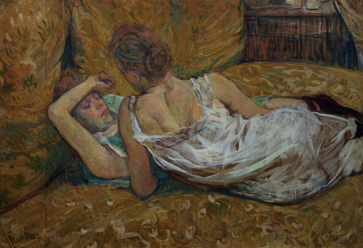 To venner (pastell) av Henri de Toulouse Lautrec