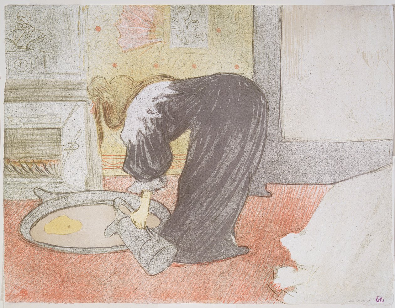 Kvinne i badekaret, 1896 av Henri de Toulouse Lautrec