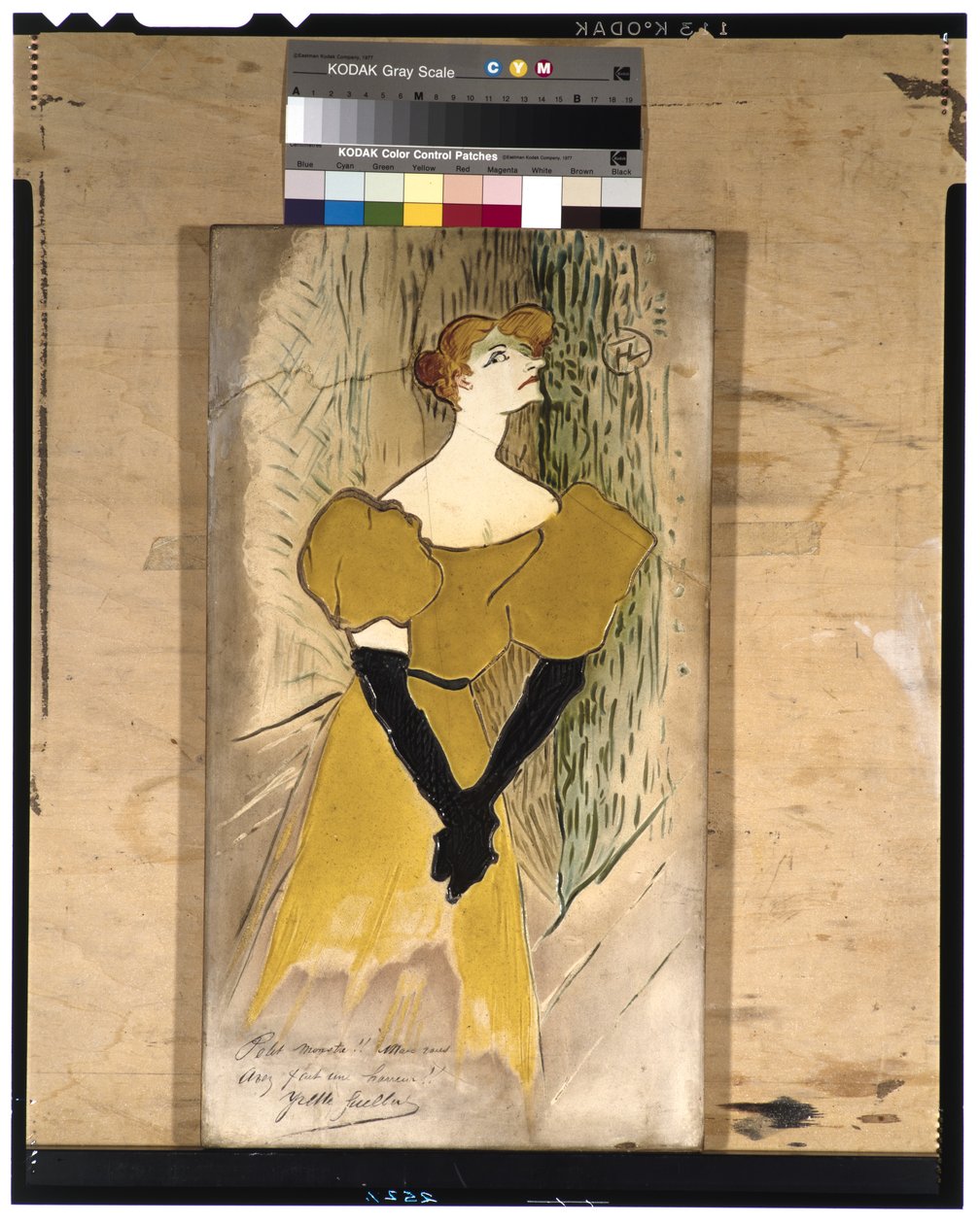 Yvette Guilbert, 1895 (keramikk) av Henri de Toulouse Lautrec