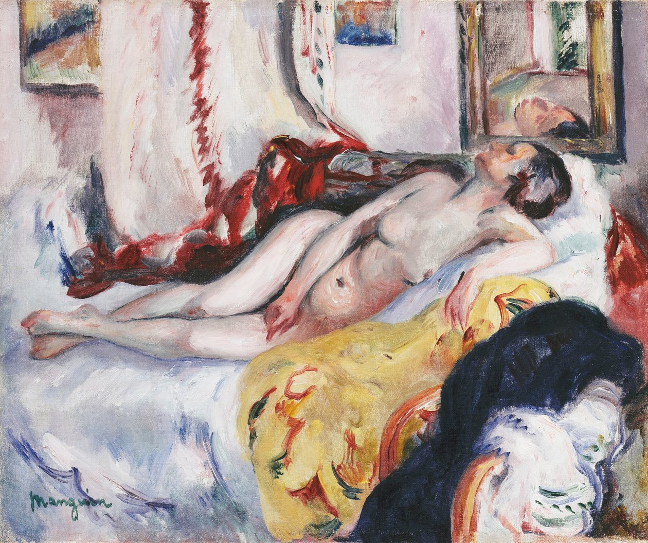 Naken sover; Nu Sovende av Henri Charles Manguin