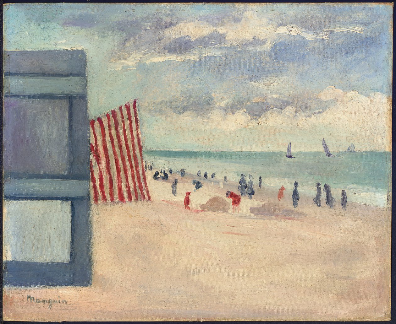 Stranden ved Touquet av Henri Charles Manguin