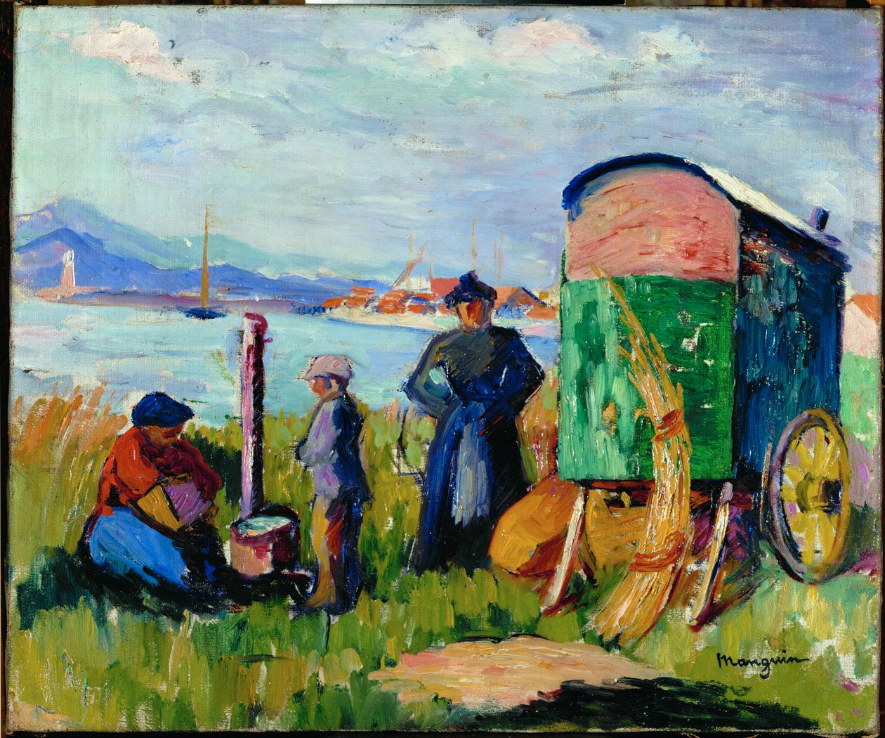 Sigøynernes karavane av Henri-Charles Manguin