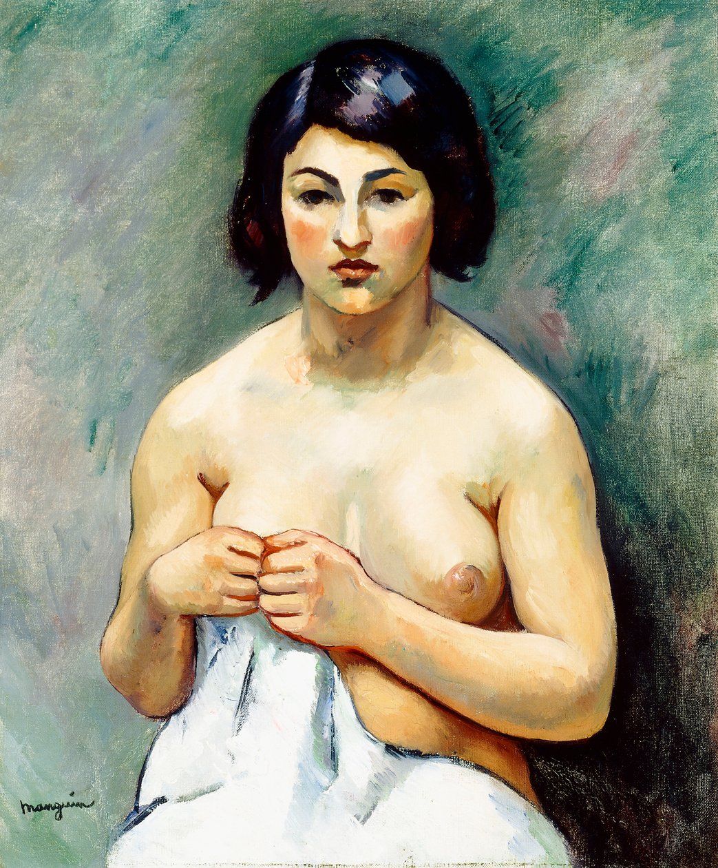 Kvinnens overkropp: Lille Mary av Henri Charles Manguin