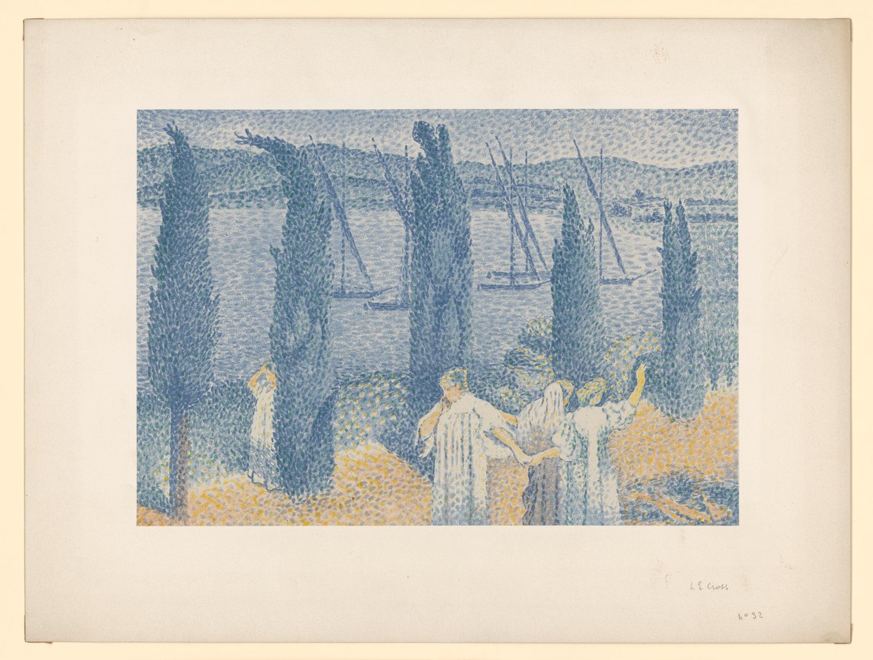 Kvinner på spasertur (fra: A. Vollard: Les Peintre-Graveurs, Paris 1896/97) av Henri-Edmond Cross