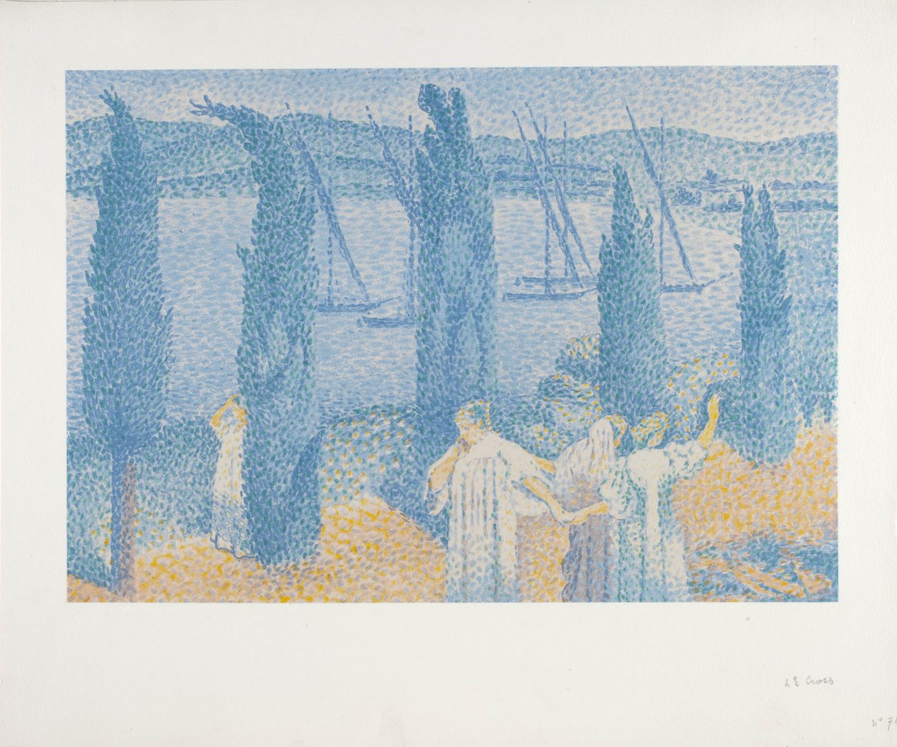 Promenaden eller Cypres av Henri Edmond Cross