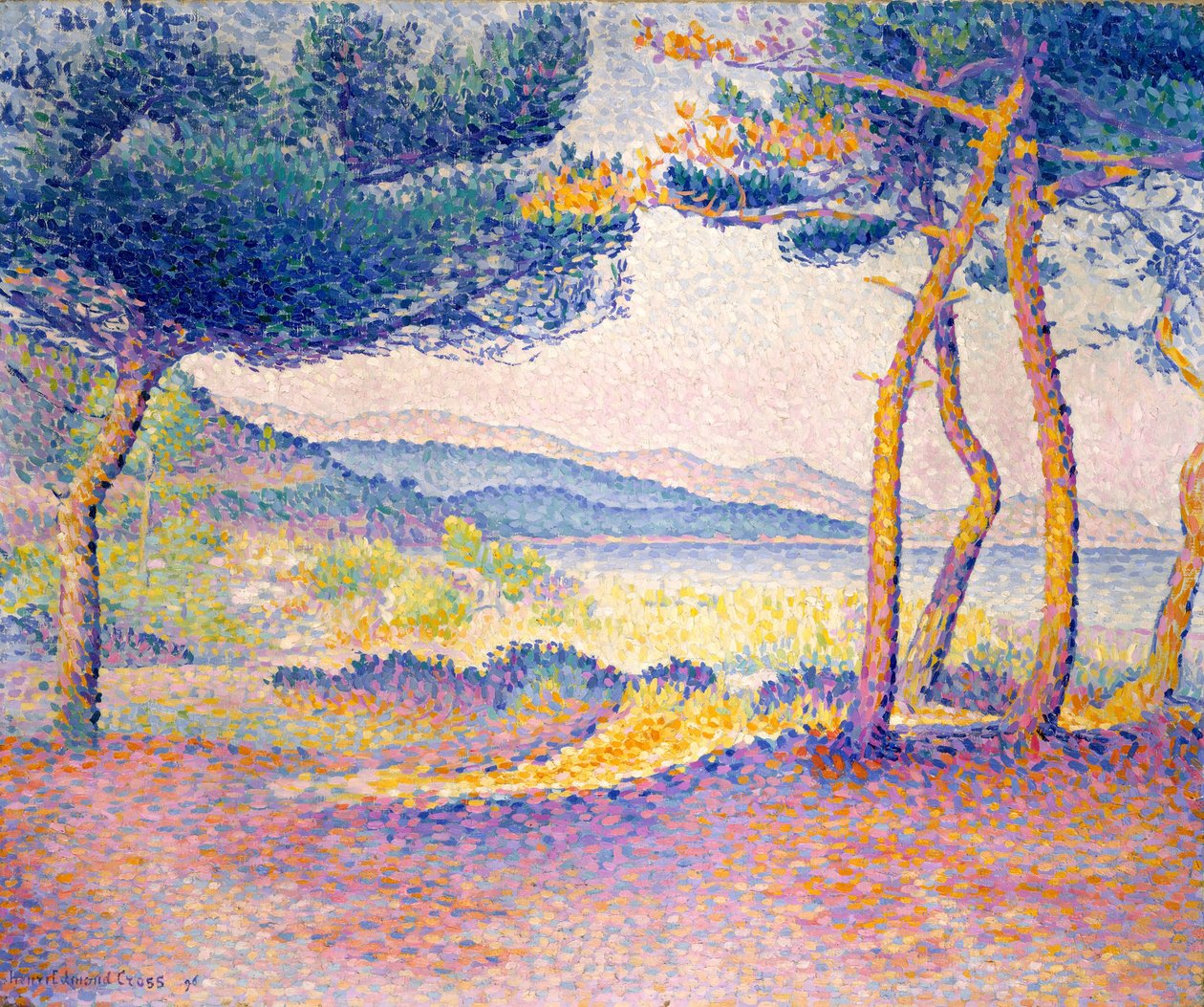 Pines langs kysten av Henri Edmond Cross